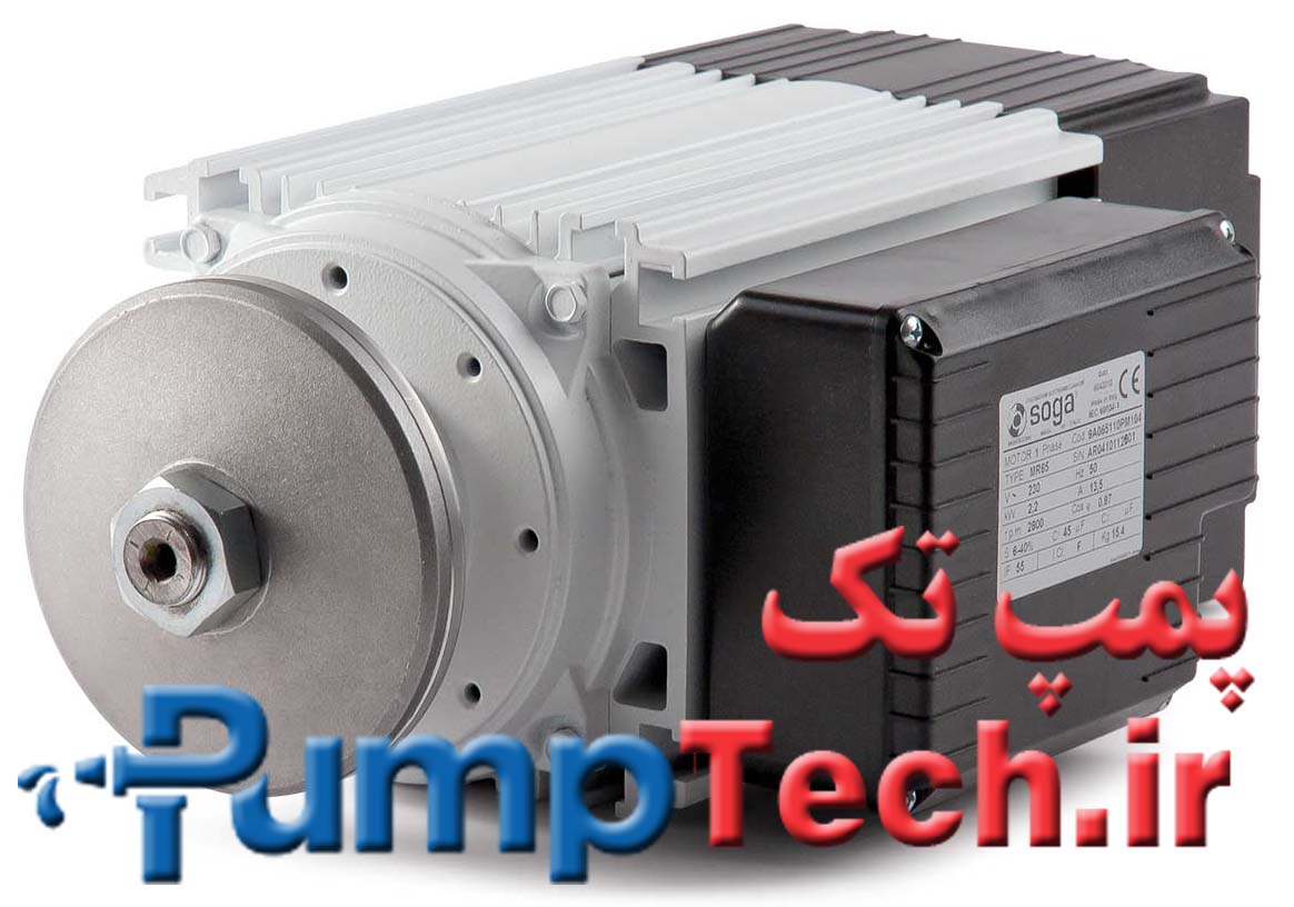 الکتروموتور آسنکرون مسطح تک فاز MR58 ایتال موتور - 2 قطب 